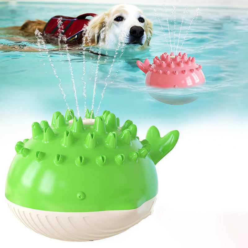 Pets Supplies Factory Amazon Hot Summer Electric Water Floating Swimming Pet Bathing Water Spray Dog Toy - Skye's Zoo