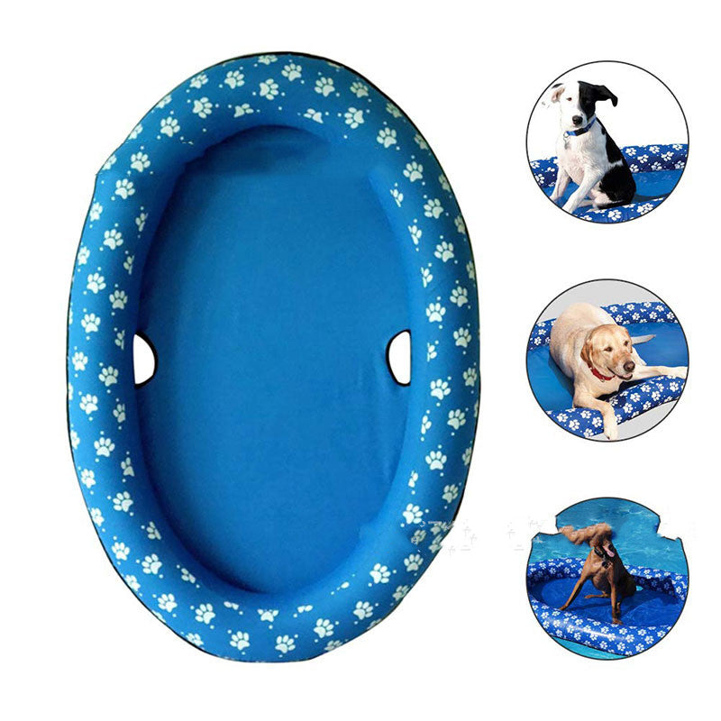 Dog Swimming Pool Inflatable Hammock Pets Pool Floating Bed Spring Summer Swimming Ring - Skye's Zoo