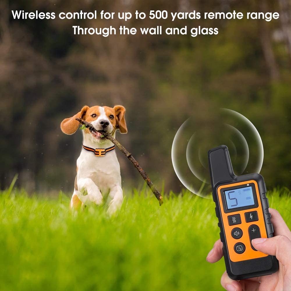Dog Training Collar Rechargeable Remote Control Electric Pet Shock Vibration Anti Barking Collar - Skye's Zoo