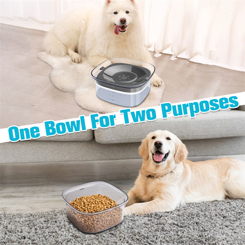 Spill Proof Bowl Transparent ￼Slow Drinking Bowl For Dogs And Cats - Skye's Zoo
